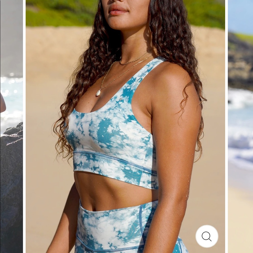 NWT Love Fitness Apparel Mystic Ocean Sports Bra